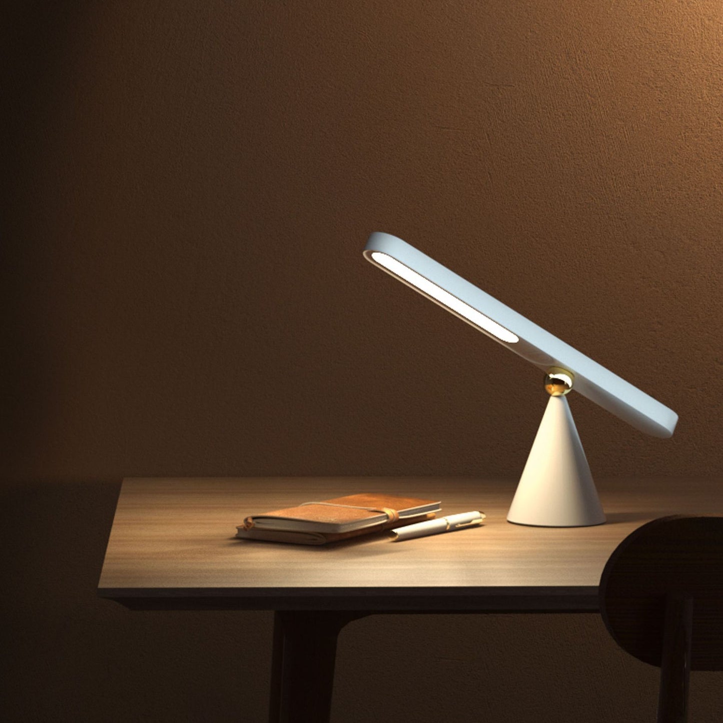Creative Geometric Desk Lamp with Magnetic Suction, Wireless Design