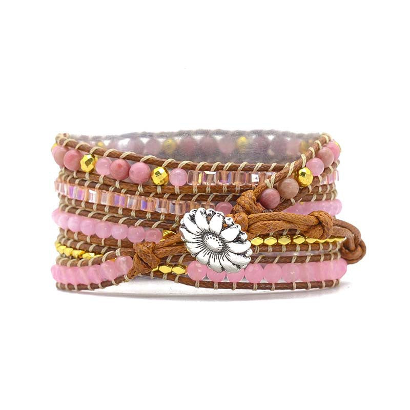 Fashion Simple Crystal Woven Watch Band