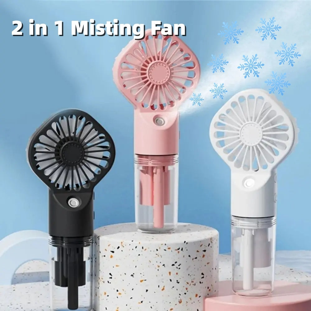 USB Rechargeable Mist Fan with Humidifier