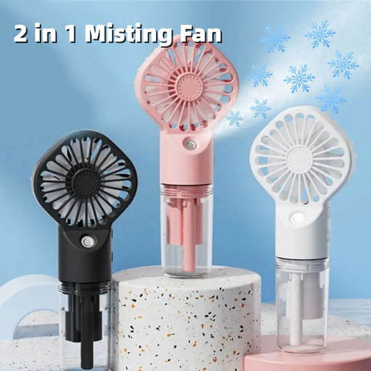 USB Rechargeable Mist Fan with Humidifier