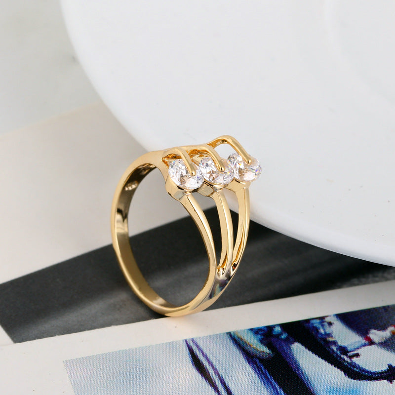 Fashion Personality Zircon Ring