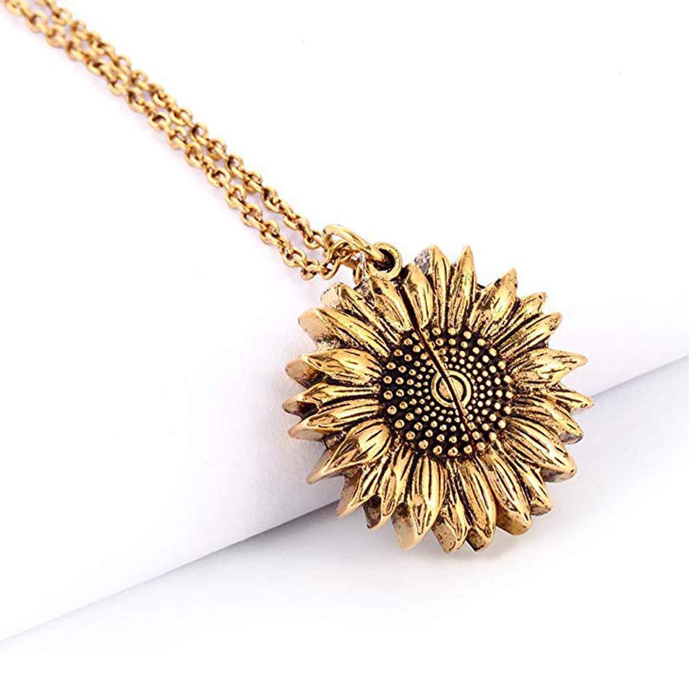 You Are My Sunshine Sunflower Necklace - Kaldas Online Shopping