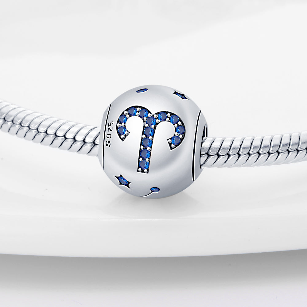 S925 Sterling Silver Zodiac Beads Bracelet