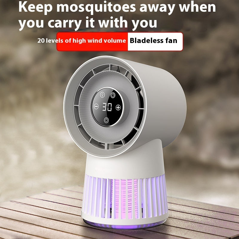 2-in-1 USB Rechargeable Electric Mosquito Killer Desk Fan