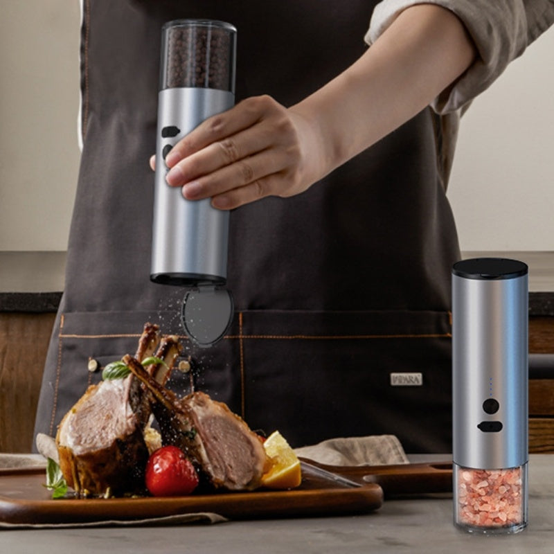 Rechargeable Electric Salt and Pepper Grinder Set