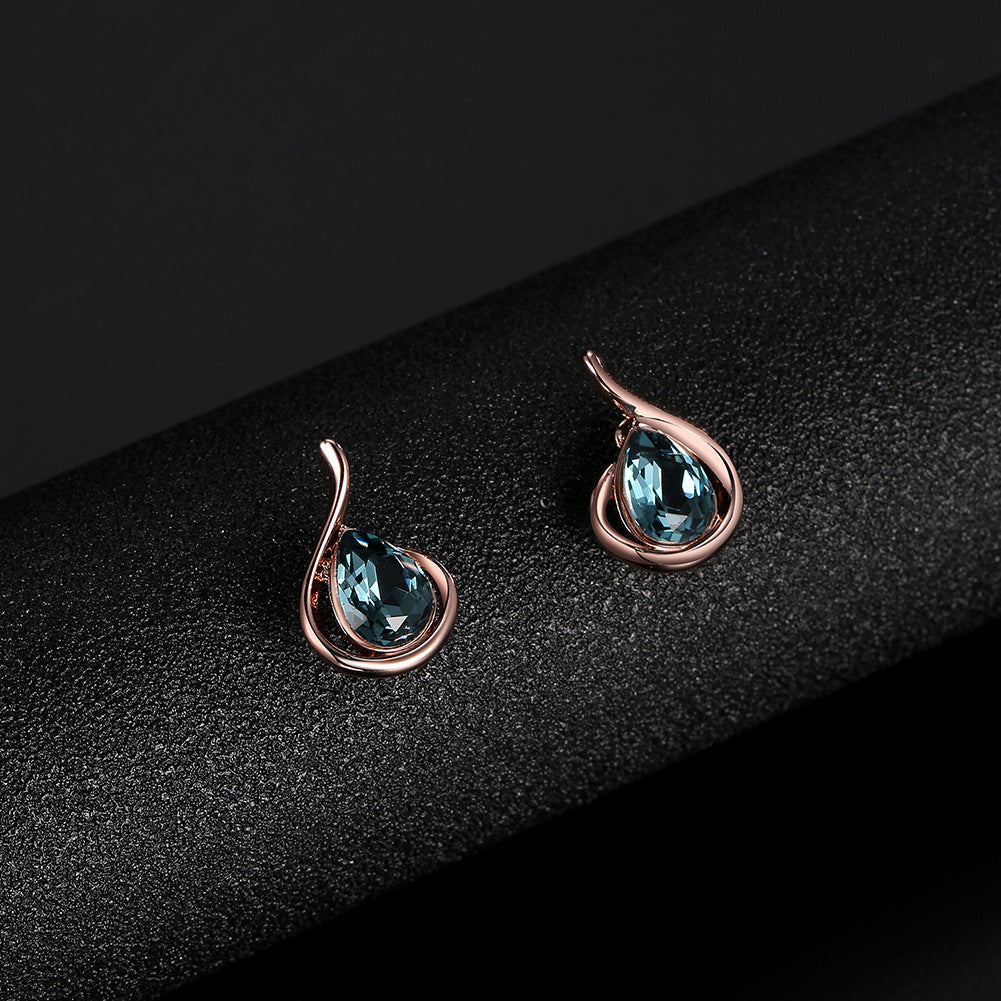 Crystal Necklace And Earrings Two-piece  Jewelry Set - Kaldas Online Shopping