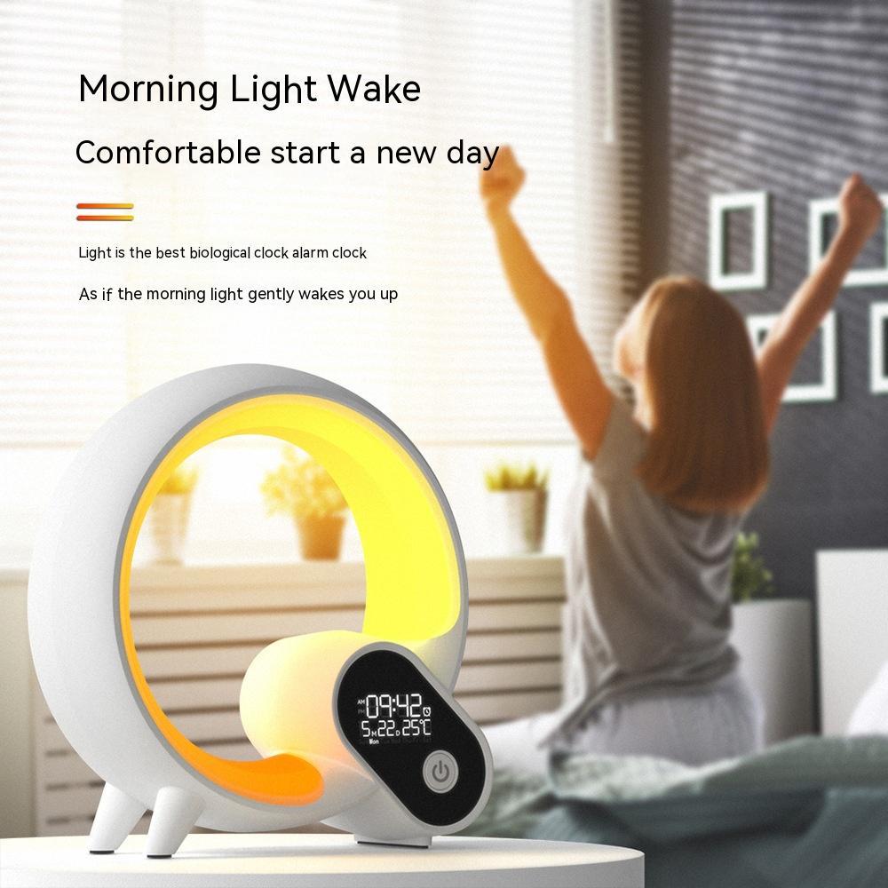 Bluetooth Sunrise Alarm Clock with Colorful Atmosphere Light