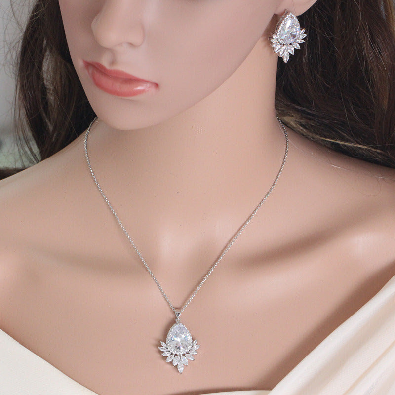 Evening Necklace & Earrings Set - Kaldas Online Shopping