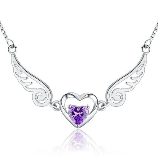 Angel Wings Pure Silver Necklace - Kaldas Online Shopping