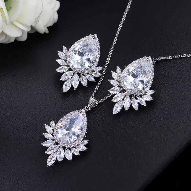 Evening Necklace & Earrings Set - Kaldas Online Shopping