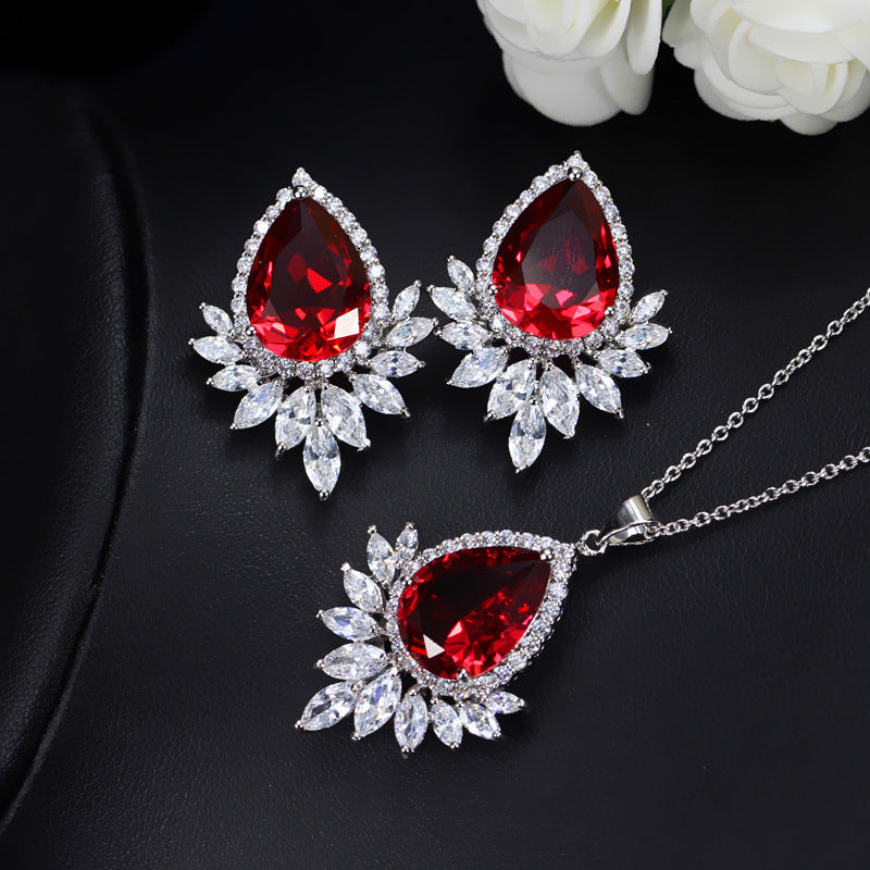 Evening Necklace & Earrings Set - Kaldas Online Shopping