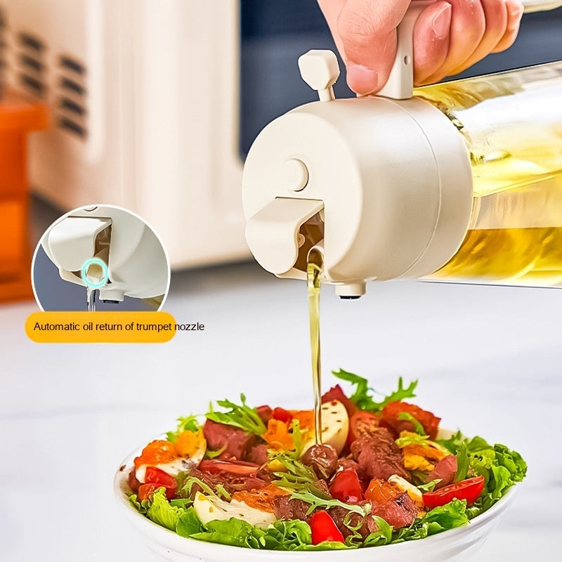 470ML 2-in-1 Glass Oil & Vinegar Sprayer for Cooking & BBQ