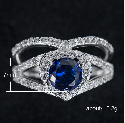 Heart-shaped Diamond Ring - Kaldas Online Shopping