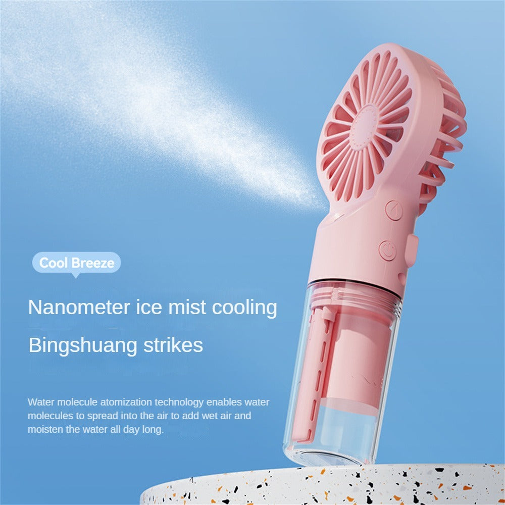 USB Rechargeable Mist Fan with Humidifier