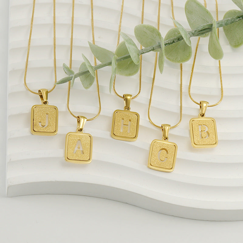 Alphabet Necklace - Kaldas Online Shopping
