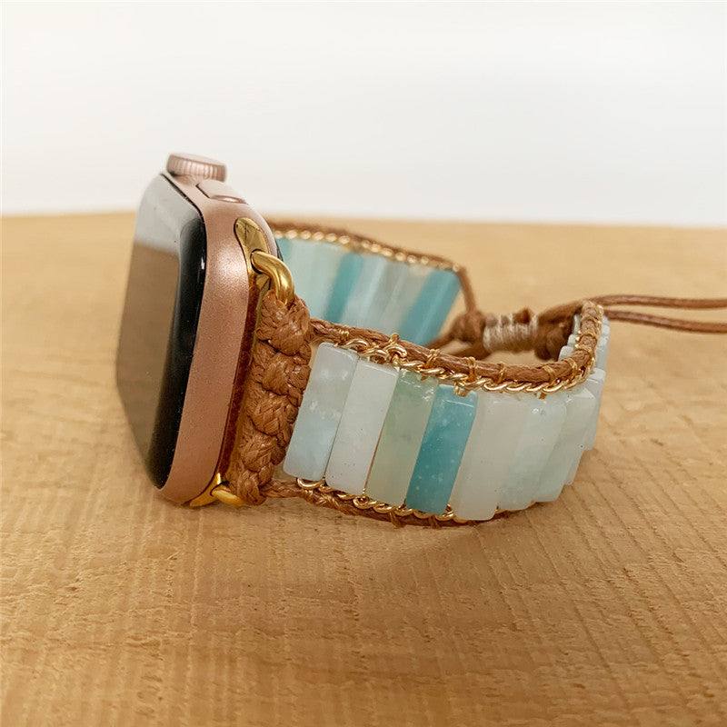 Natural Stone Hand Woven Watch Band