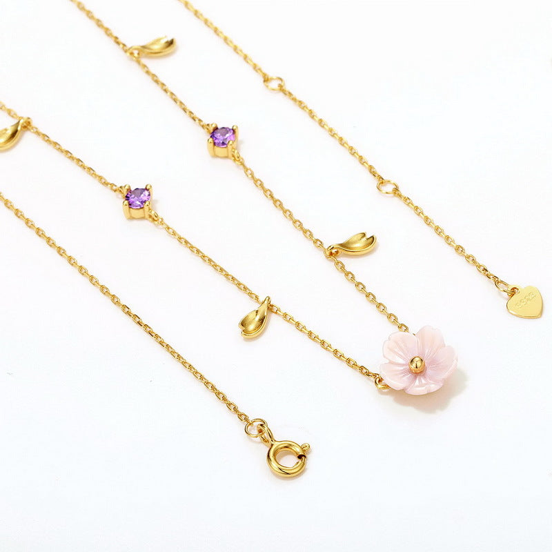 925 Sterling Silver Shell Necklace