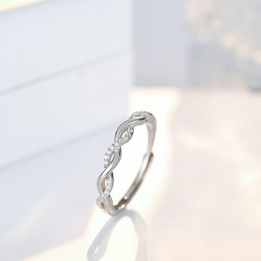 Silver Twist Ring - Kaldas Online Shopping