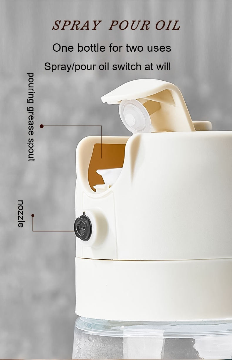 470ML 2-in-1 Glass Oil & Vinegar Sprayer for Cooking & BBQ