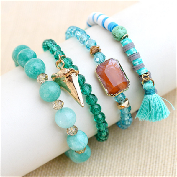 Natural stone bead bracelet - Kaldas Online Shopping