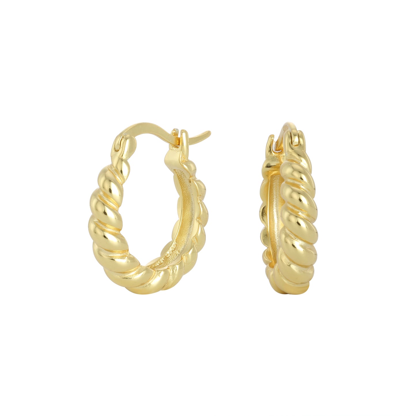 Women's Sterling Silver Twist Earrings