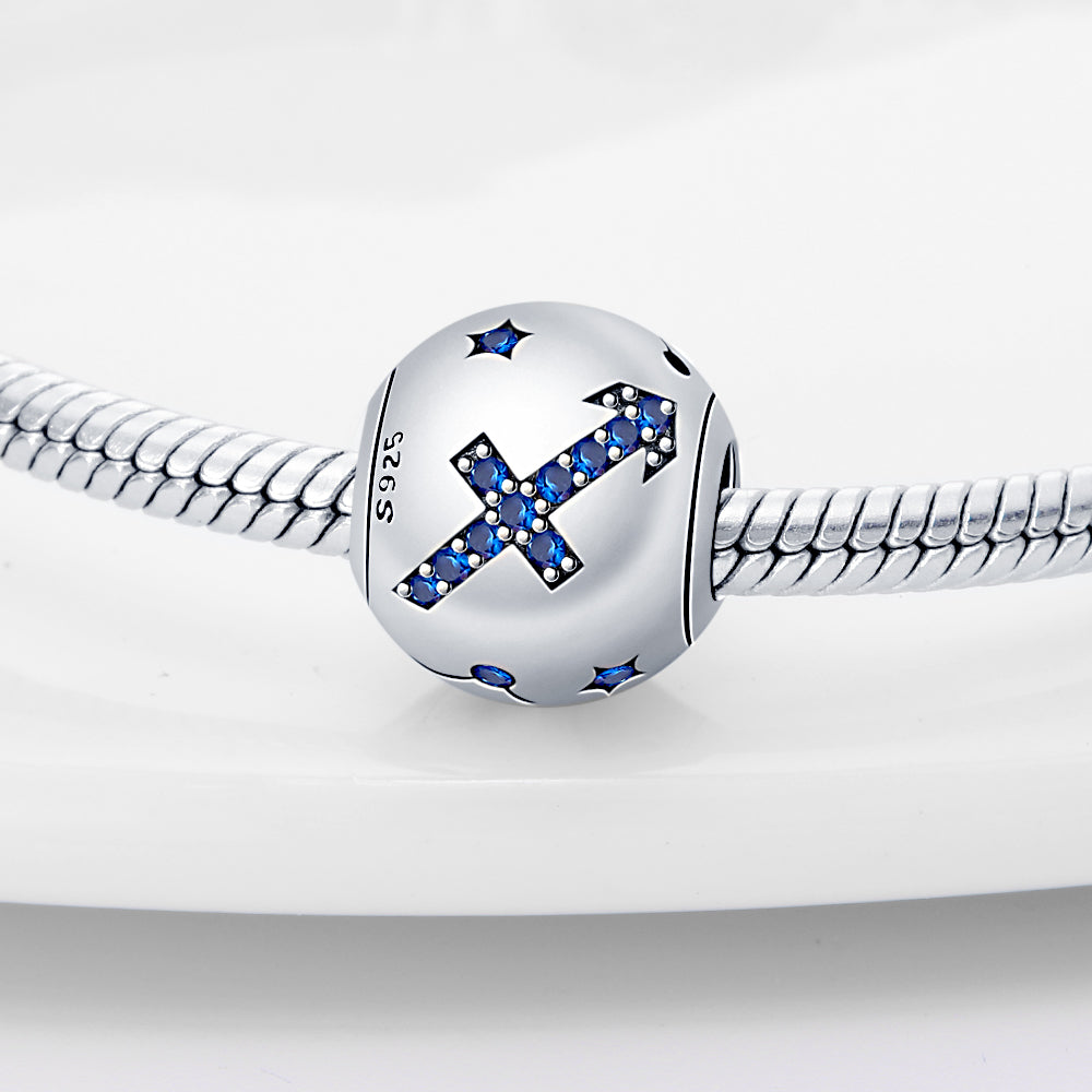 S925 Sterling Silver Zodiac Beads Bracelet