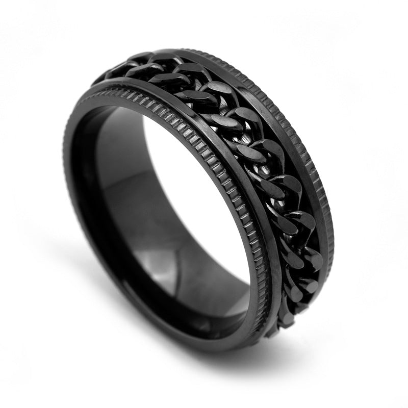 Men's Stainless Steel Spinner Rings - Kaldas Online Shopping