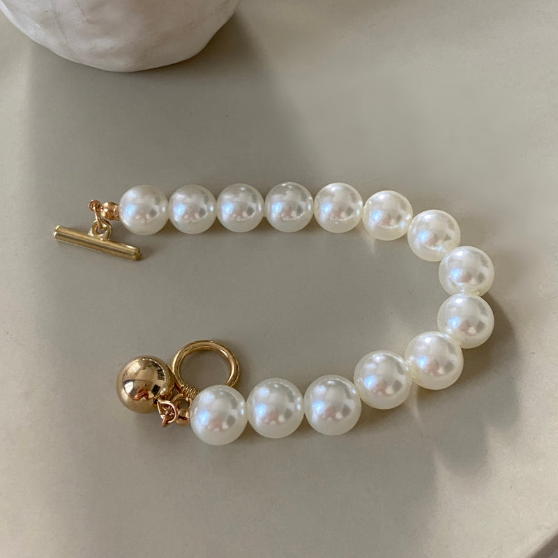 Gold Beads Pearl Bracelets - Kaldas Online Shopping
