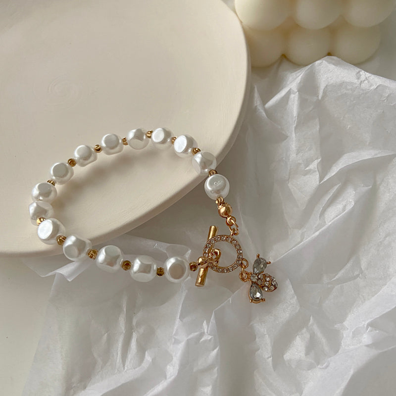 Natural Stone Pearl Bracelet - Kaldas Online Shopping