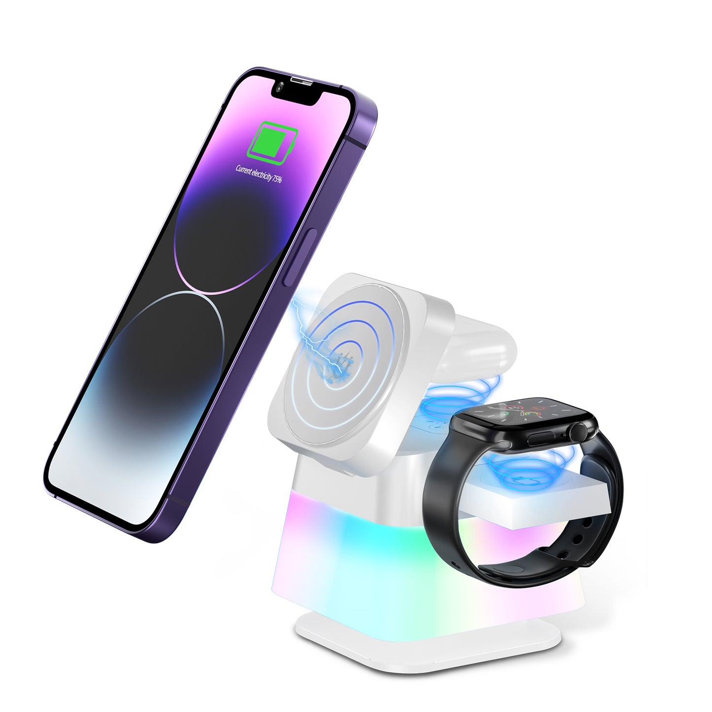 4-in-1 Rotatable Wireless Charger Stand for Phone