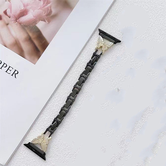 Small Butterfly Alloy Smart Watch Band - Kaldas Online Shopping