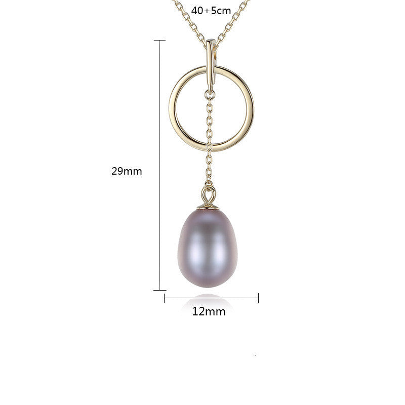 Sterling Silver Pearl Necklace Pendant