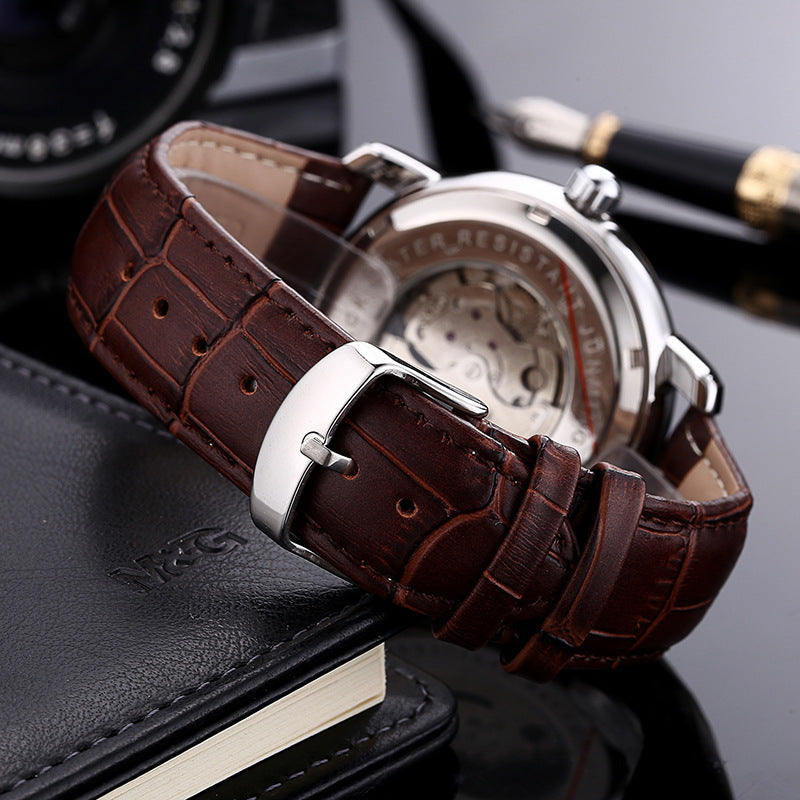 JUNMING Roman Characters Automatic Men's Watch