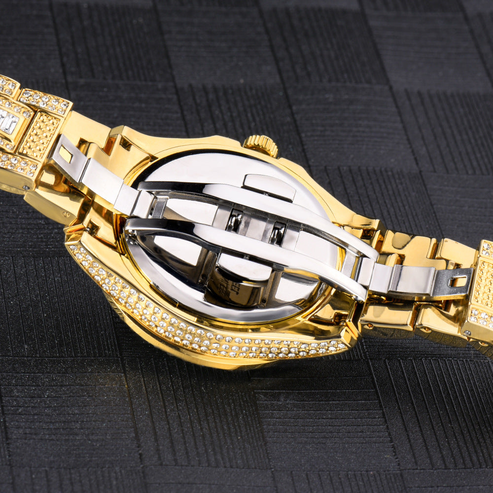 Fashionable High-end Double Calendar Quartz Watch