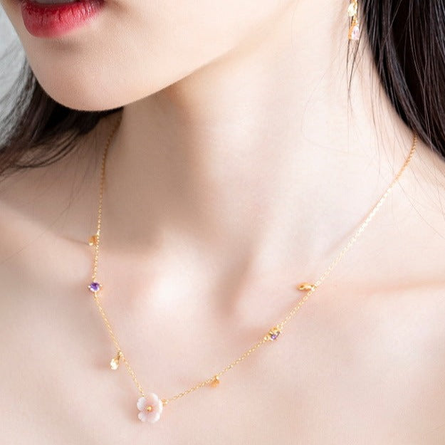 925 Sterling Silver Shell Necklace