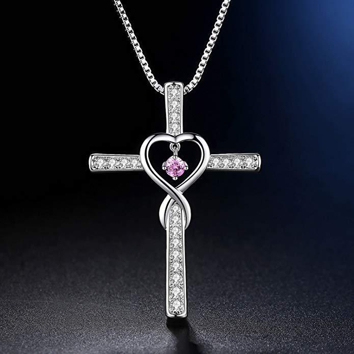 Cross Zircon Necklace - Kaldas Online Shopping