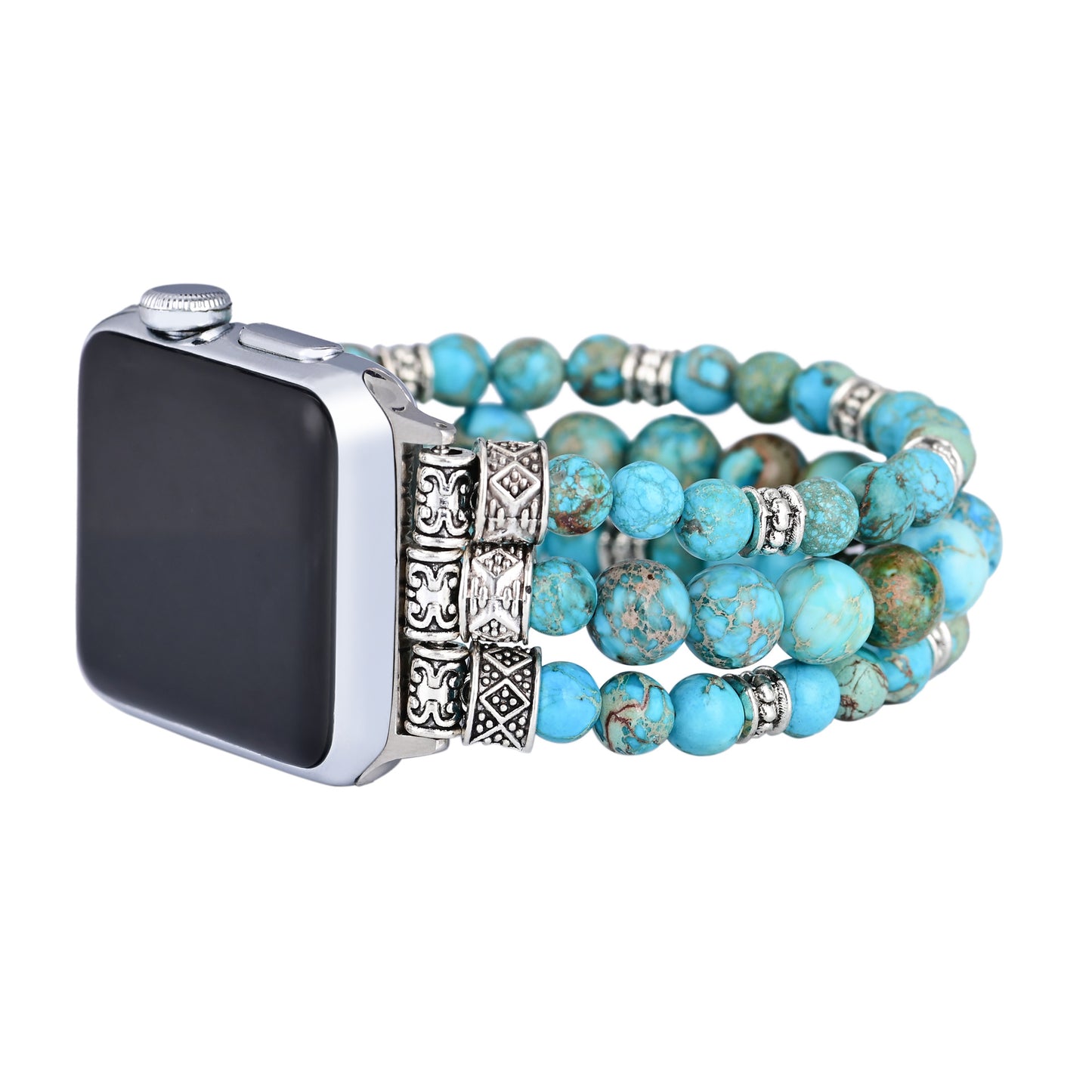 Fashionable All-match Turquoise Beaded Watch Band