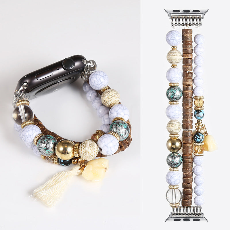 Bohemian Handmade Beaded Watch Band - Kaldas Online Shopping