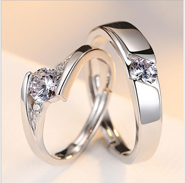 Silver Couple Rings - Kaldas Online Shopping