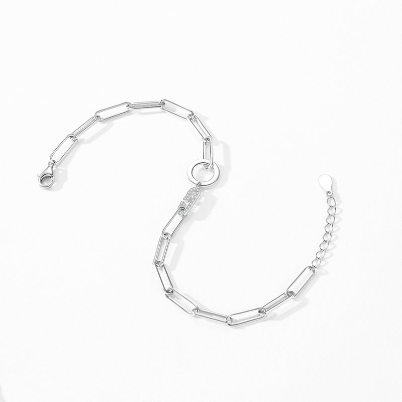 S925 Silver Chain-shaped Women Bracelet