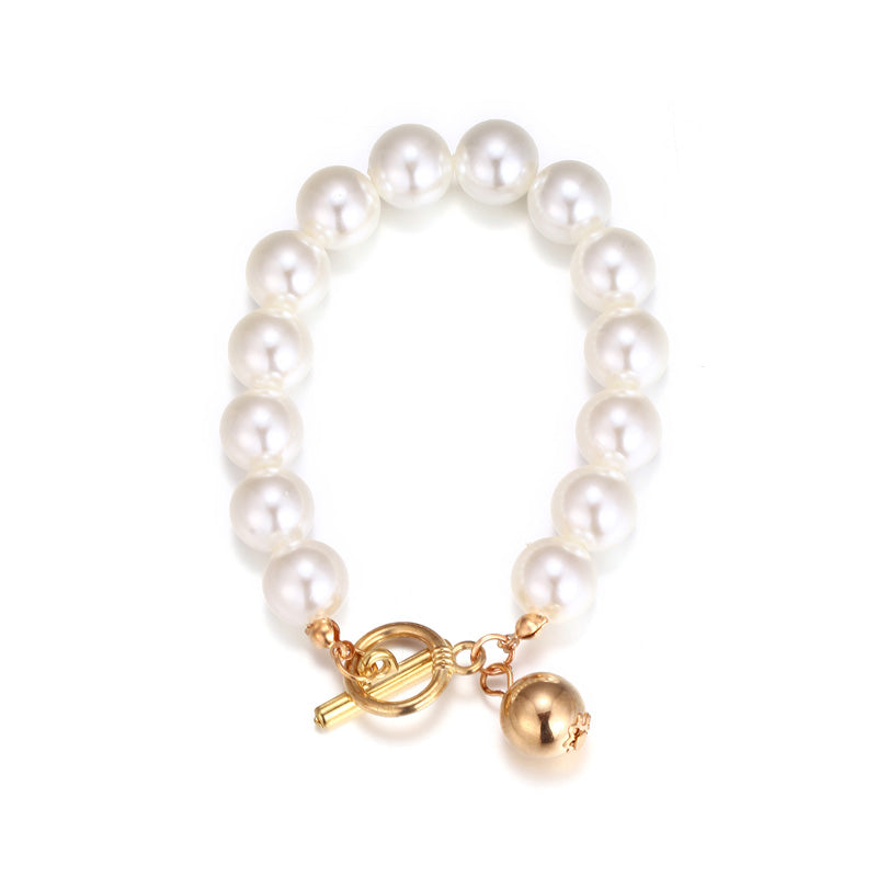 Gold Beads Pearl Bracelets - Kaldas Online Shopping