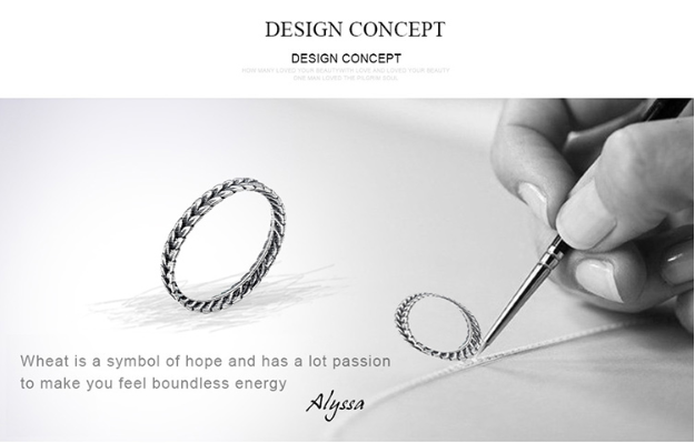 Wheat shape Ring - Kaldas Online Shopping