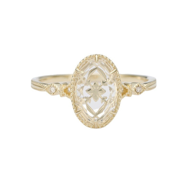 Silver Flower shape Ring - Kaldas Online Shopping