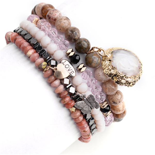 Natural stone bead bracelet - Kaldas Online Shopping