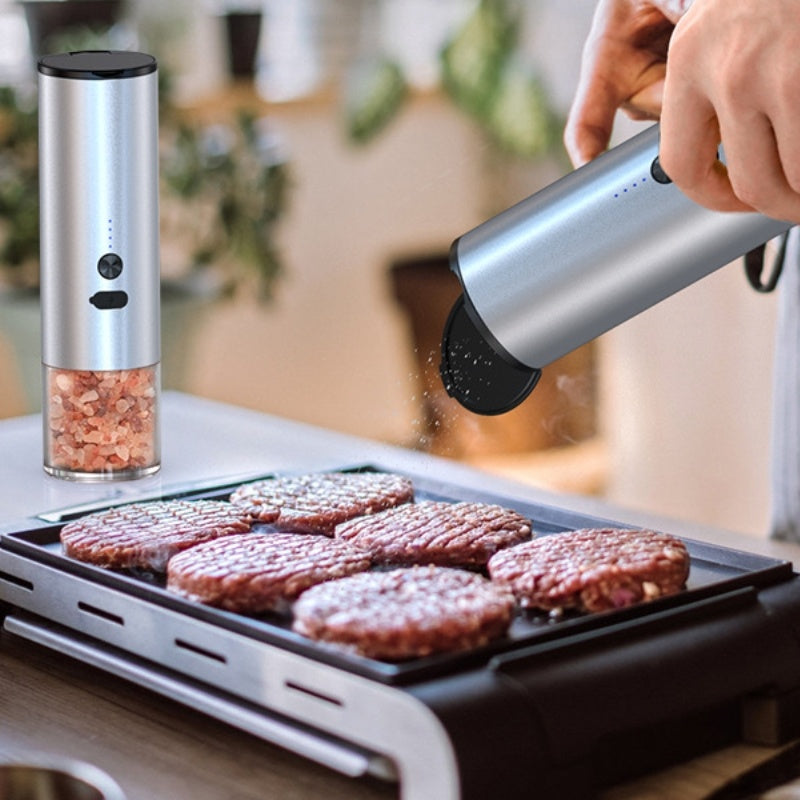 Rechargeable Electric Salt and Pepper Grinder Set