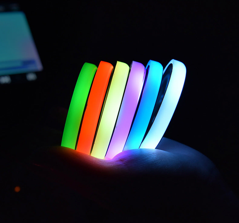 LED Light-up Coaster with Solar and USB Charging