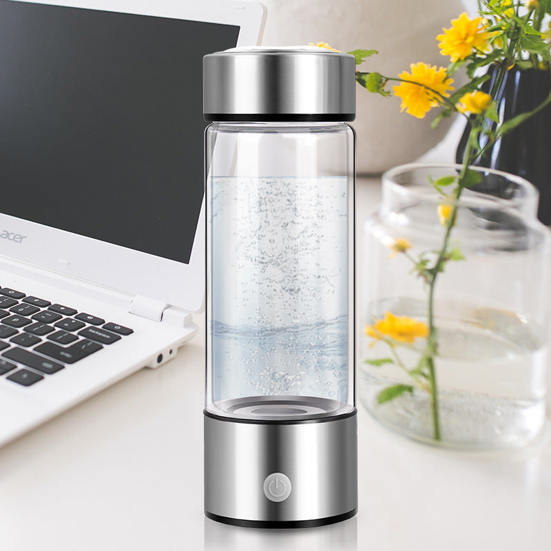 Electric Hydrogen Water Bottle: Rechargeable Portable Antioxidant Generator
