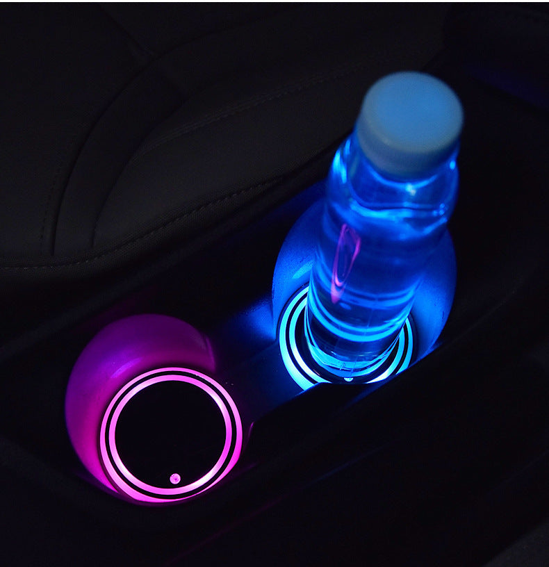 LED Light-up Coaster with Solar and USB Charging