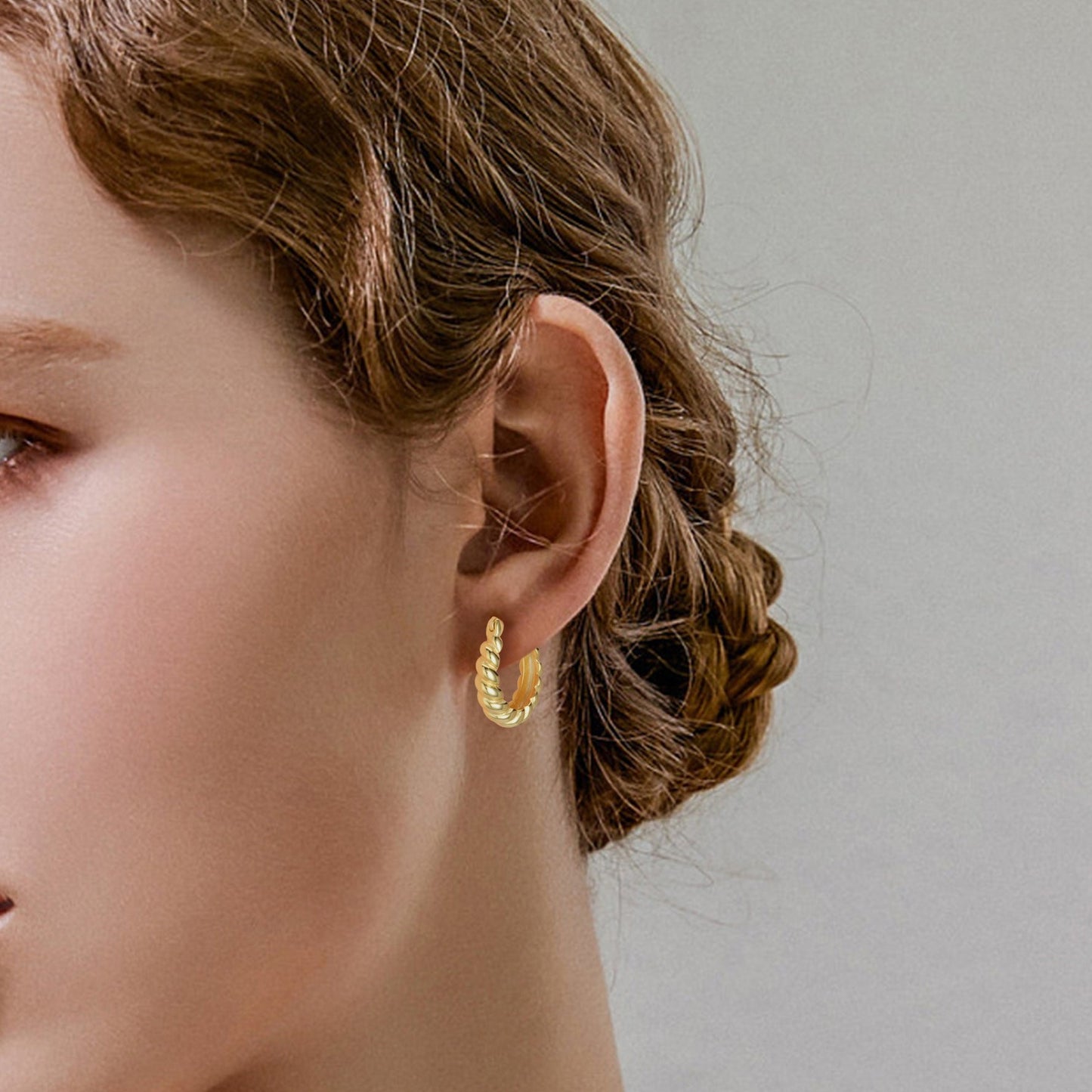 Women's Sterling Silver Twist Earrings