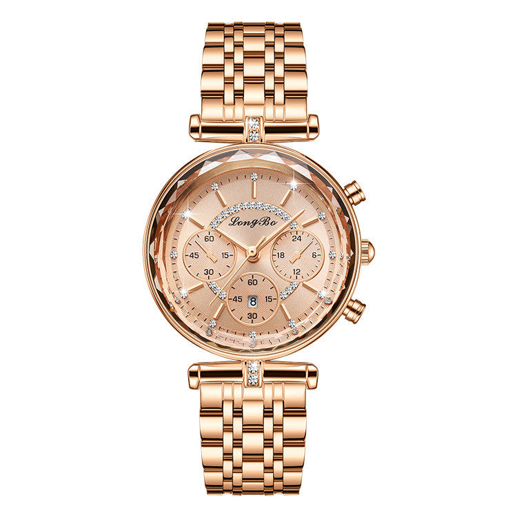 Waterproof Casual Three-eye Watch